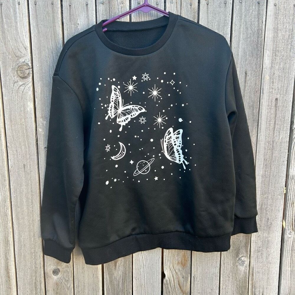 Shein sweatshirt, long sleeve pullover size medium butterflies